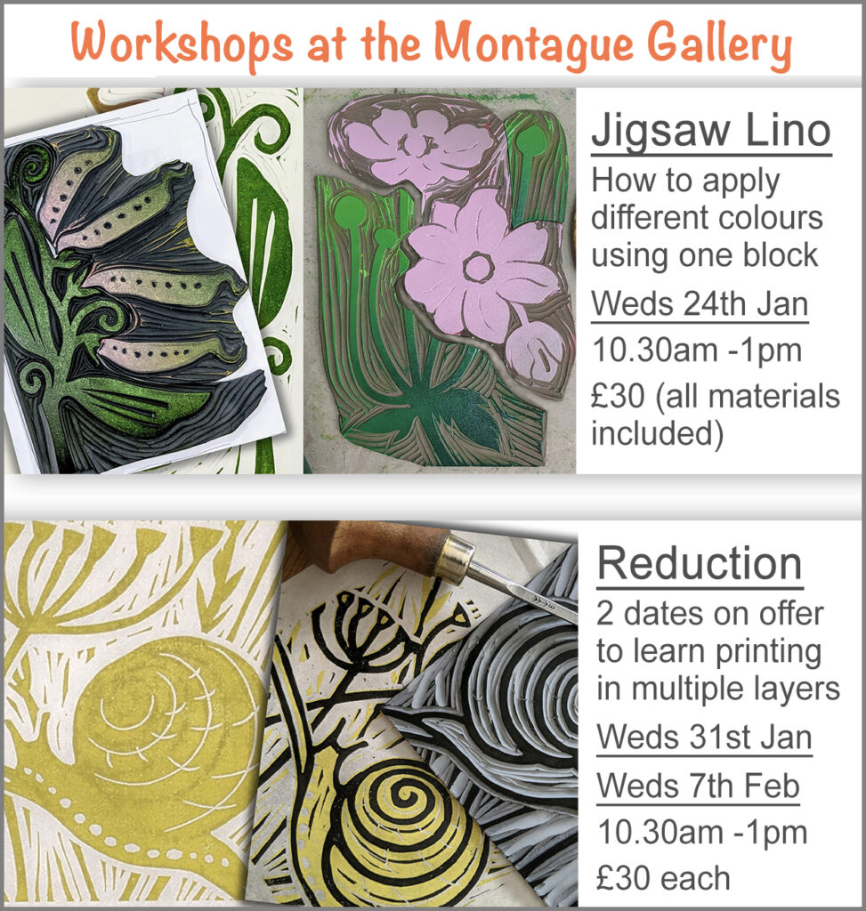 Linocut Printmaking Workshop Tickets, Multiple Dates