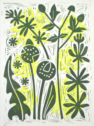 Lino print by Melissa Birch