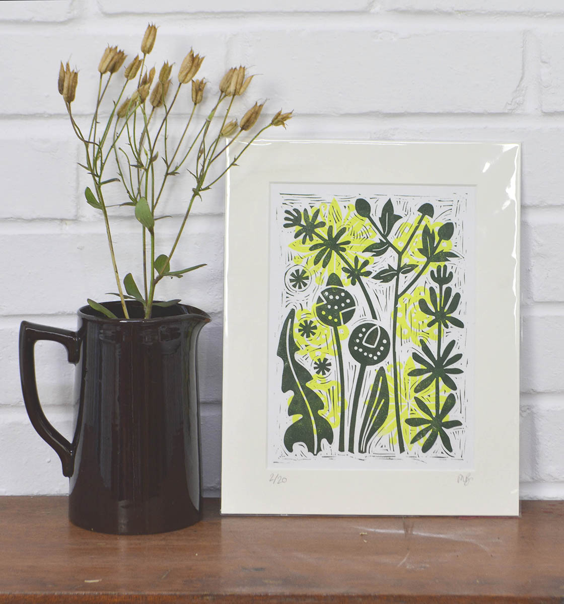 Lino print for sale by Melissa Birch