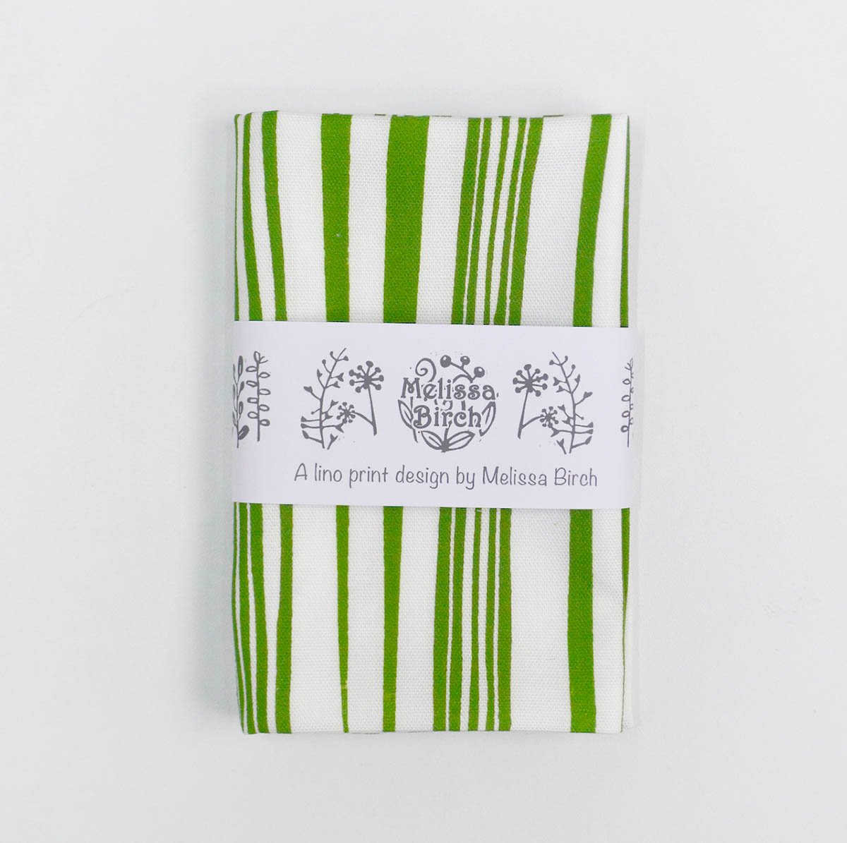 Tea Towel with artist's design "Onions Bolting"